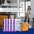 thumbnail image 3 of CLEAN IDEAS | 50 Pa&ntilde;os Humedos Ezee Glider | Repuesto de Pa&ntilde;os de Limpieza de Piso H&uacute;medos con Aroma a Lavanda | Pack de 5 Paquetes con 10 Paños hú, 3 of 7