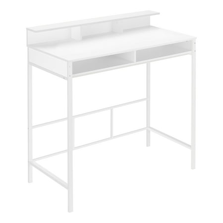 Monarch Specialties - Computer Desk Home Office Standing 48 L Work Laptop White Laminate