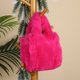 thumbnail image 1 of Bolsos De Mujer Bolso de viaje de felpa moda Otoño Invierno de mano femenino portátil Simple para el trabajo, 1 of 7