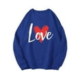 thumbnail image 4 of FMFYFH Womens Sweatshirts Crewneck Oversized Pullover Sweaters Cute Graphic Tops Valentines Day Sweatshirt, 4 of 9