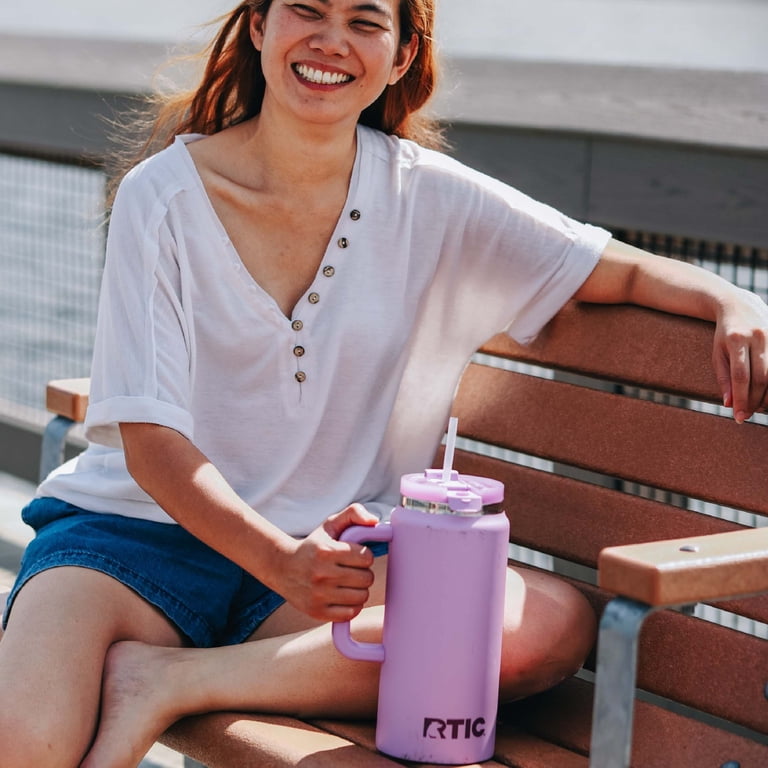 RTIC 64 oz Ceramic Lined Insulated Road Trip Tumbler, Leak