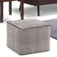 thumbnail image 2 of Simpli Home Brynn Boho Square Pouf in Patterned Black and Natural Cotton, 2 of 6