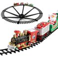 thumbnail image 1 of Juego de tren de juguete para niños con faros, efecto humo, vagones y rieles para Navidad Juego de tren clásico con tema navideño - Gran accesorio para niños y decoración navideña Kaili Sencillez, 1 of 5