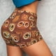 thumbnail image 4 of Fotbe Brown Owl Shorts Sin Costuras – Shorts Deportivos de Cintura Alta para Mujer, Elásticos para Gimnasio, Yoga, Running o Ciclismo-Large, 4 of 8