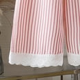 thumbnail image 4 of larppty Toddler & Little Girls' Gingham Wid Leg Pants with Lace Trim, 4 of 4
