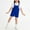 Blue, variant on CYRBOKO Girls' Overalls Shorts, Casual Back-to-school Comfy Front Pocket Casual Shorts Blue Size 12 T