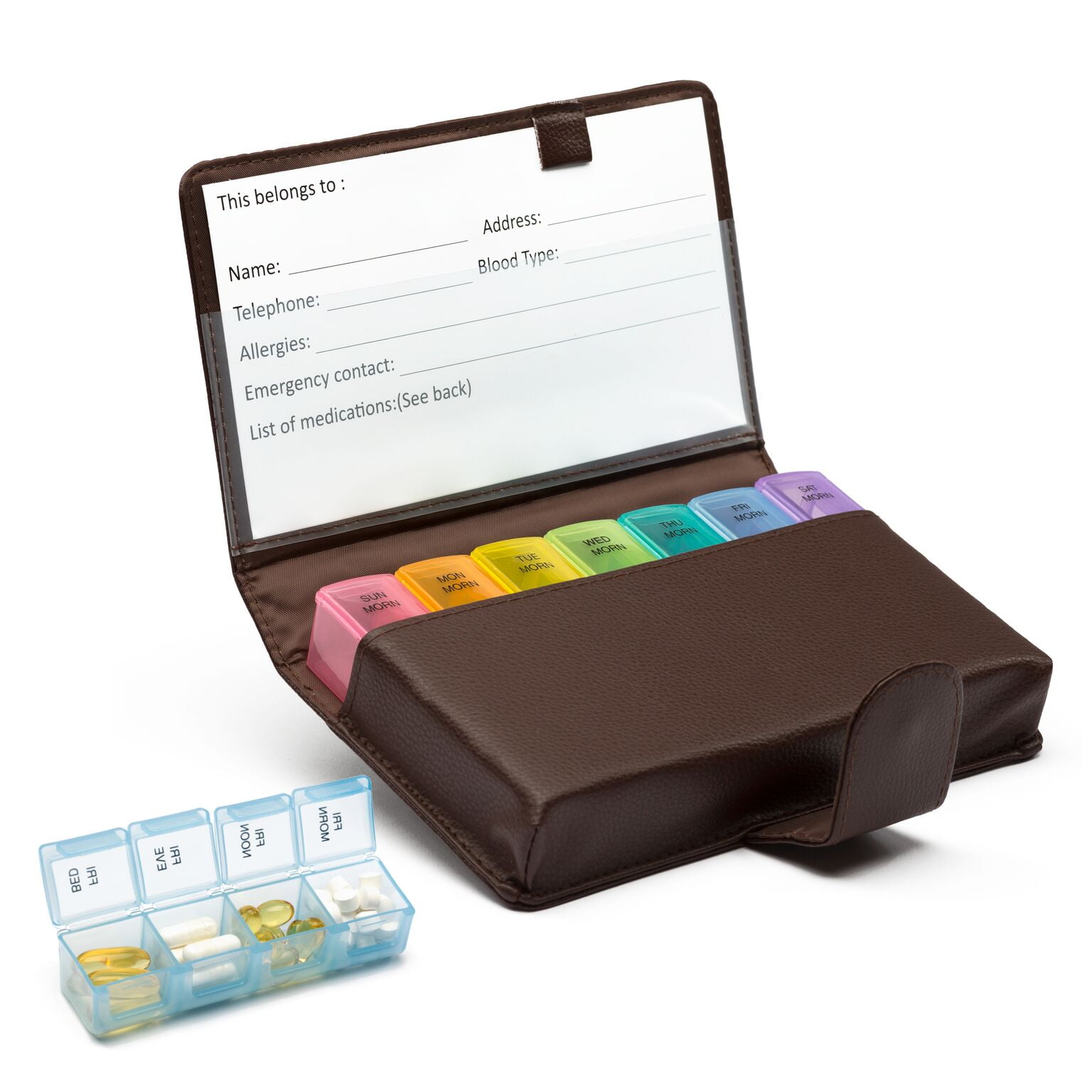 Extra Large 7 Day 4 Doses A Day Travel / Home Pill Box Holder Dispenser