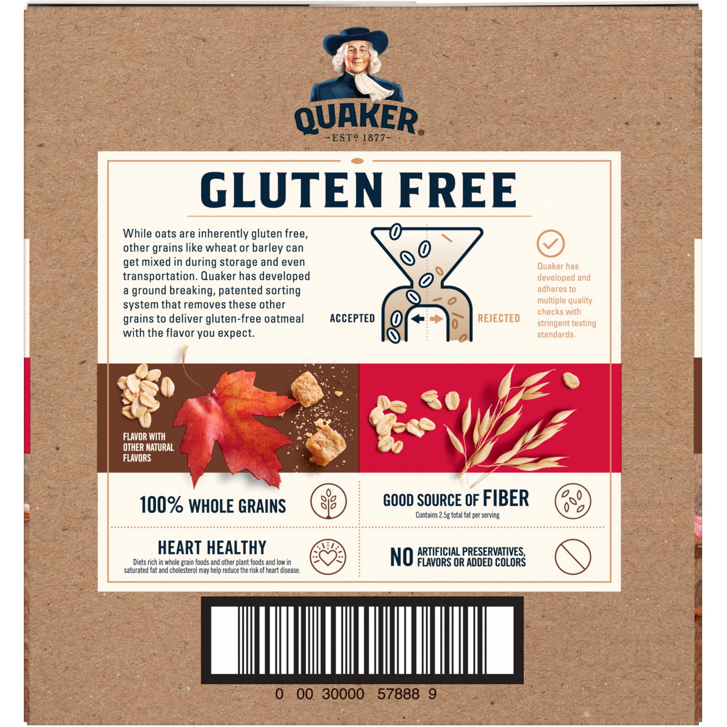 Quaker Instant Oatmeal Gluten Free Variety Pack 44.5 oz, 32 Count