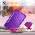 thumbnail image 7 of Silicone Case for Samsung Galaxy Tab S6 Lite 10.4'' 2020/2022, Fintie [S Pen Holder] Honey Comb Series Kids Friendly Light Weight Shock Proof Protective Cover Model SM-P610 (Wi-Fi) SM-P615 (LTE), 7 of 7
