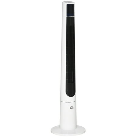 

Freestanding Tower Fan Cooling for Home Bedroom w/ Oscillating RC White