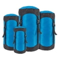 thumbnail image 1 of Graflsoa Sacs de Rangement de Compression Ultralégers pour Camping en Plein Air, Sacs et Équipements, 40D Ripstop, Bleu Pierre Précieuse, Ensemble de 4 (S, m, L, TG), 1 of 7