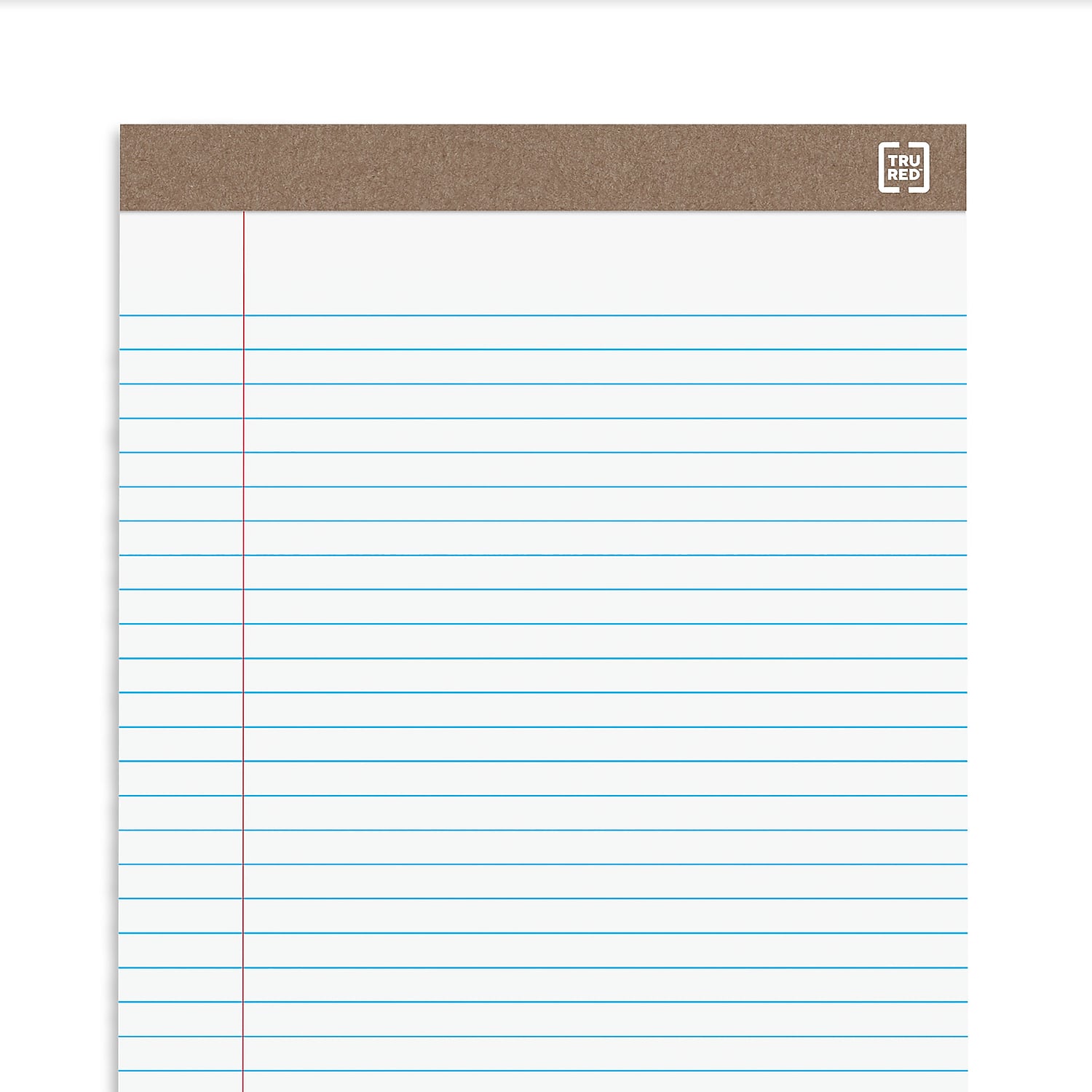 Staples Notepads 8.5" x 14" (legal) Wide Ruled White 50 Sheets/Pad 24/Carton TR59939/TR581VS