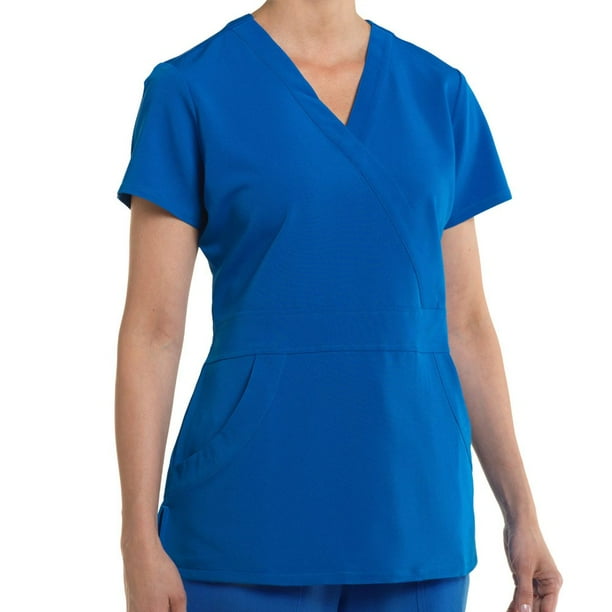 Download Nurse Mates - Nurse Mates Women's Lauren Mock Wrap Solid ...