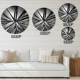 thumbnail image 4 of Designart 'Futuristic Crystal  ' Modern wall clock, 4 of 4