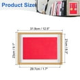 thumbnail image 2 of Uxcell Medal Display Case, 2 Medal Display Frame Medal Shadow Box Sports Medal Display Picture Frame Red Base Poplar, 2 of 7