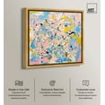thumbnail image 2 of South Beach Pastels Canvas Boho Maximalist Wall Art by Art Remedy, Gold Frame, 40" x 40", 2 of 7