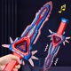thumbnail image 1 of Juguetes para niños Inducción La espada brillante Juguetes con efectos de sonido y luz Simulación de espadas Accesorios Accesorios de juego de rol Regalos de cumpleaños festivos para niños y niñas Esp, 1 of 6