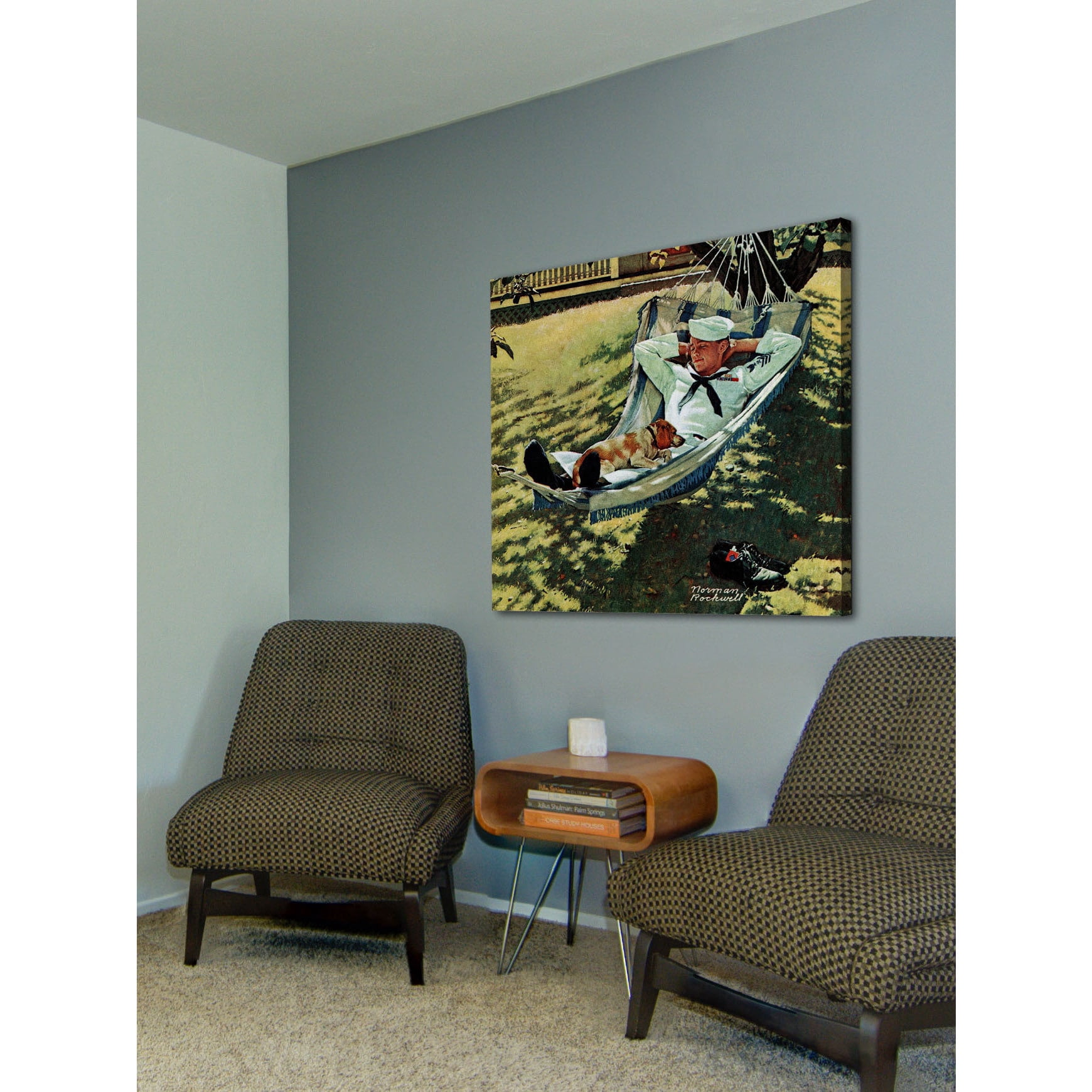 "On Leave" by Norman Rockwell Painting Print on Canvas