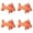 Orange 4 Packs, variant on Pet Cotton Rope Toys Molars Teeth Cleaning Dog Supplies Dog Toys Pet Supplies 6PCS
