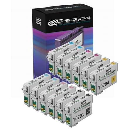 Speedy Remanufactured Cartridge Replacement for Epson 79 (2 Black  2 Cyan  2 Magenta  2 Yellow  2 Light Cyan  2 Light Magenta  12-Pack) 12PK Remanufactured High Yield Set for Epson 79 (2ea T079120 T079220 T079320 T079420 T079520 T079620) for use in Epson Stylus Photo 1400  Epson Artisan 1430.This Speedy remanufactured cartridge replacement for epson 79 (2 black  2 cyan  2 magenta  2 yellow  2 light cyan  2 light magenta  12-pack) is a great remanufactured cartridge item at a reduced price you can t miss. It always ships fast and accurately and comes with a 100% guarantee. Buy your printer accessories and refills from our extensive printer accessories and electronics collection in confidence and save over other retailers.2-Year Quality Satisfaction Guaranteed. Affordable for Home. Reliable Toner Built for Business. Consistent Print Results. The use of aftermarket replacement cartridges and supplies does not void your printer’s warranty.