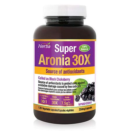 Herba Aronia Berry Supplement 250mg – 120 Capsules | 7500mg Fruit ...