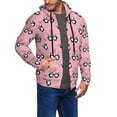 thumbnail image 2 of Honeii Valentine'S Day Panda Print Hoodies for Men, Pullover & Full Zip, Breathable Zip up Hoodie, Sweatshirt-Medium, 2 of 5