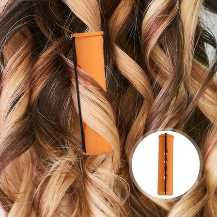 HEMOTON  30 Pcs Hair Styling Curler Rollers for Medium Blowout Orange