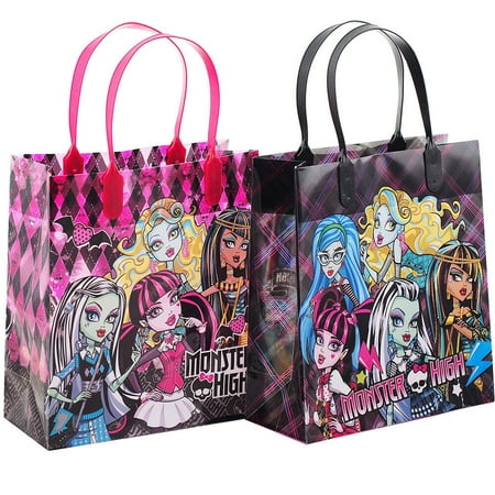 Monster High Party Favor Goodie Medium Gift Bags 12