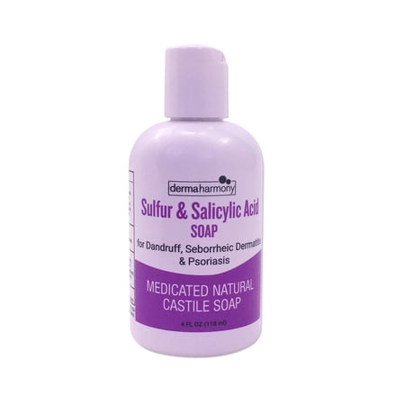 Sulfur & Salicylic Acid Liquid Castile Soap - 4 fl oz (1 Bottle)