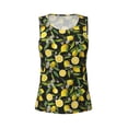 thumbnail image 4 of Gaeub Lemon Fruits Flowers Leaves Women's Workout Tank Tops Lightweight Sleeveless Shirts for Women for Athletic Running Tennis Yoga - Small, 4 of 9