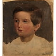 thumbnail image 2 of Adolph Tidemand 12x13 Gold Ornate Wood Frame and Double Matted Museum Art Print Titled - Portrait Study of a Boy (1842), 2 of 4