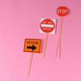 thumbnail image 2 of Wood and Paper Birthday Cake Decoration Construction Cake Picks for 48Pcs, 2 of 3