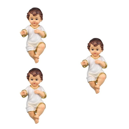 Beaupretty Resin Mini Jesus Baby Figurine Multi Home Decor Office Decor 3Set