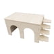 thumbnail image 4 of Casa para hámster, decoración de hábitat para animales pequeños, jaula para hámster, villa de anidación para erizo puerta doble, 4 of 9