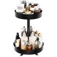 thumbnail image 1 of Organisateur de Maquillage Rotatif à 360°, Organisateur de Soins de la Peau Multifonction à 2 Niveaux, Grand Plateau de Rangement pour Parfums, Lotions de Soins de la Peau, Rouges à Lèvres (L), 1 of 7
