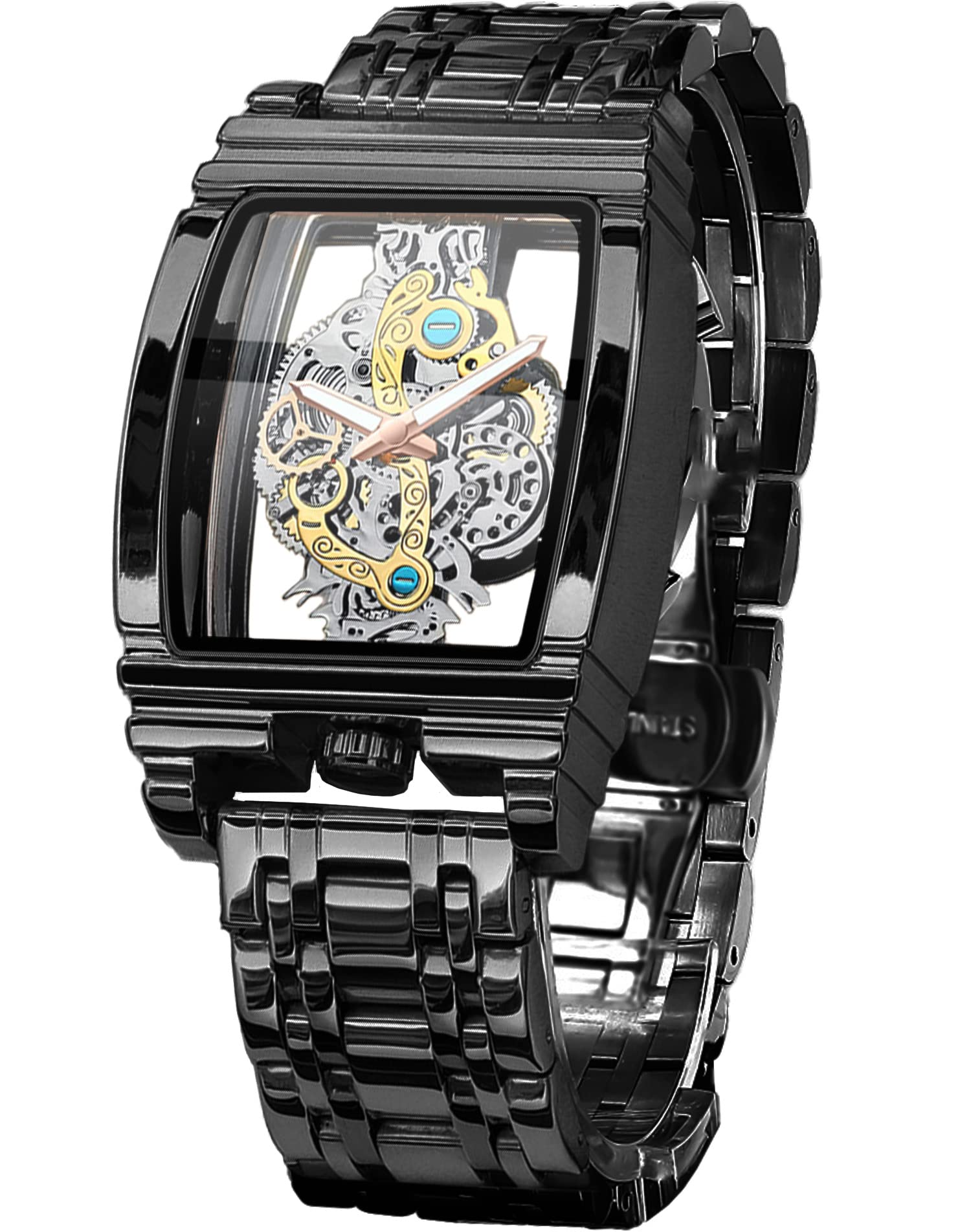 Skeleton Watch for Men - Stainless Steel, 30M Water Resistant, Luminous Markers | Stylish Business Watch