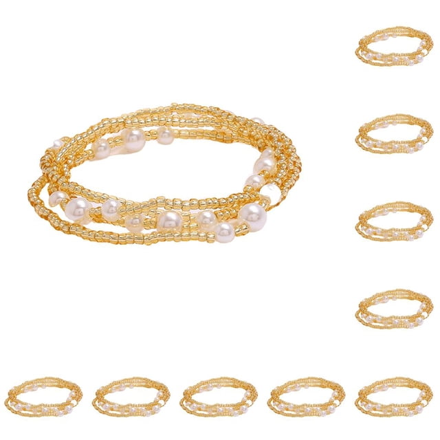 Cuentas Qarigey Cadena de cintura Estilo simple Accesorio de moda Cadenas de vientre de verano Tipo 24 10Conjunto