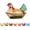 multicolored, variant on Vintage Glass Hen on Nest Candy Dish with Lid - Chicken Shaped Crystal Candy Jar for Snacks, Dessert, Cookies, Home Kitchen Tabletop Decor