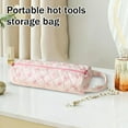 thumbnail image 5 of Portable Heat Tool Organizer Bag With Heat Resistant Mat And Hanger, Travel Pouch For Hair Straightener Curler Cosmetics Toiletries Hair Care Accessories, C1 Pc Leopard Print, 5 of 5