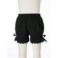 thumbnail image 3 of LiiYii Kids Girls Ruffled Lace Hem Bloomer Shorts Breathable Safety Pants Yoga Gymnastics Dance Black 150, 3 of 7