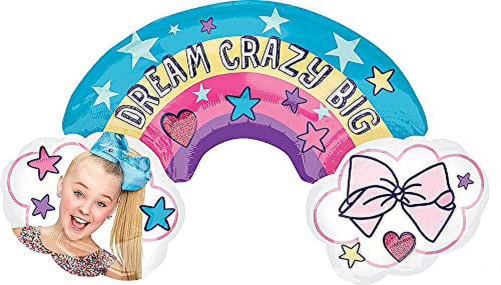JoJo Siwa Party Supplies 6th Birthday Dream Crazy Big Balloon Bouquet Decorations