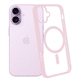 thumbnail image 2 of Funda Transparente con Color ROSA Compatible con MagSafe para iPhone 17, Protección Antigolpes Ultrafina, TPU + Silicona Resistente, 2 of 6