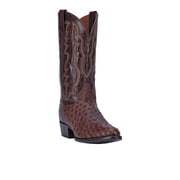 Dan Post Mens Pershing Brass Full-Quill Ostrich Western Boot Round Toe Brown 10.5 D(M) US