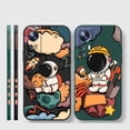 thumbnail image 4 of Case For Xiaomi 13 12 12S 11 11T 10 10S 9 9SE 8 8SE Pro Ultra Lite Colour Simple Liquid Silicone Case Cartoon Space Astronaut, 4 of 5