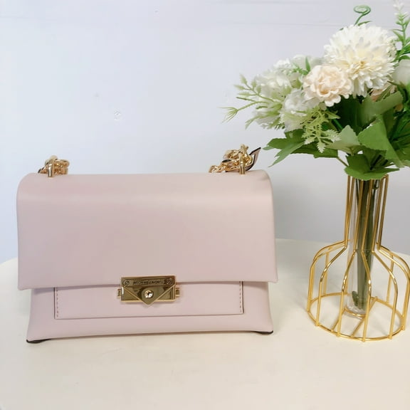 MICHAEL KORS 35F2G0EF8O Cece Medium Faux Leather Shoulder Bag IN POWDER BLUSH