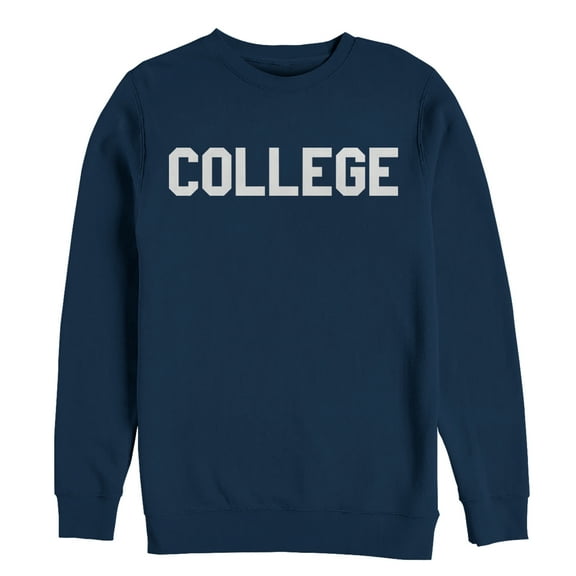 Men's Animal House College Text Sweatshirt Navy Blue 2X Large