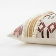 thumbnail image 5 of Ivory Red Southwestern Pattern Lumbar Pillow, 5 of 5