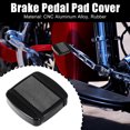 thumbnail image 2 of Cubierta de pedal de freno Unique Bargains CNC Aluminio Aleación Negro para Harley Davidson, 2 of 6