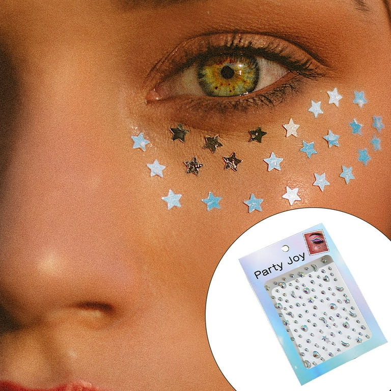 TureClos Eye Body Face Jewels Rhinestone Stickers Beads Glitter