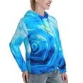 thumbnail image 6 of Cauagu Blue Shell for Women's Hooded Sweatshirts Pullover Hoodie for Women Fall Workout Sweat Long Sleeve Preppy Sweatshirts-XX-Large, 6 of 7